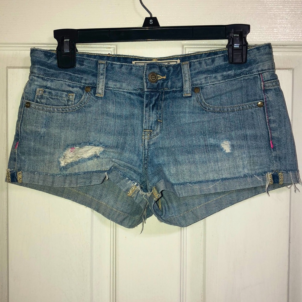 💖 Victoria’s Secret PINK Size 0 Jean Shorts